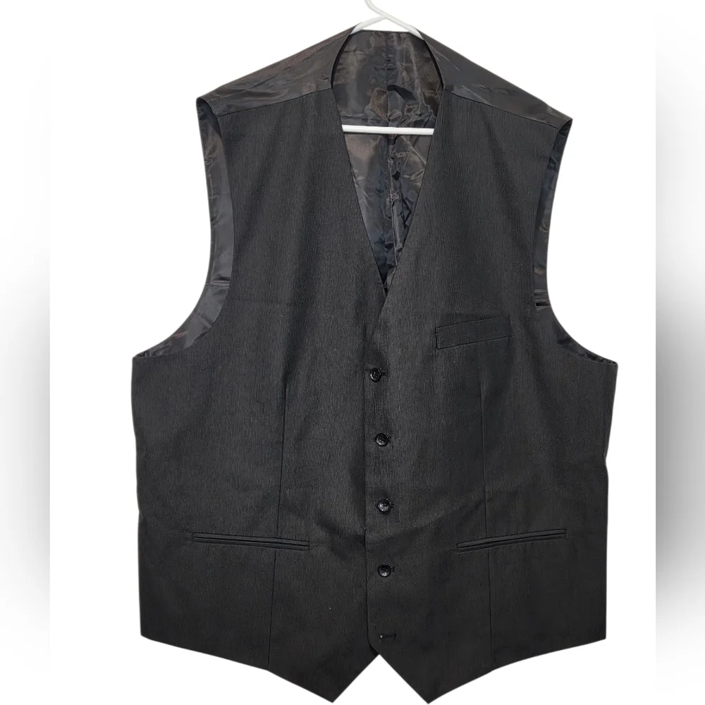 Alexander Julian Black Formal Vest Sz XL